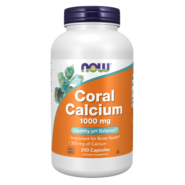 NOW Foods Coral Calcium 1000 mg - 250 Capsules