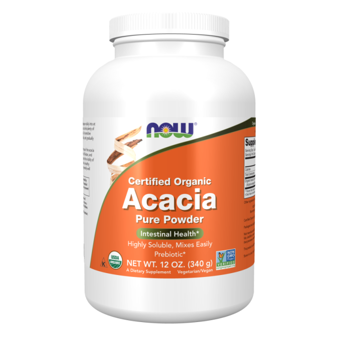 NOW Foods Acacia, Organic Powder - 12 oz.