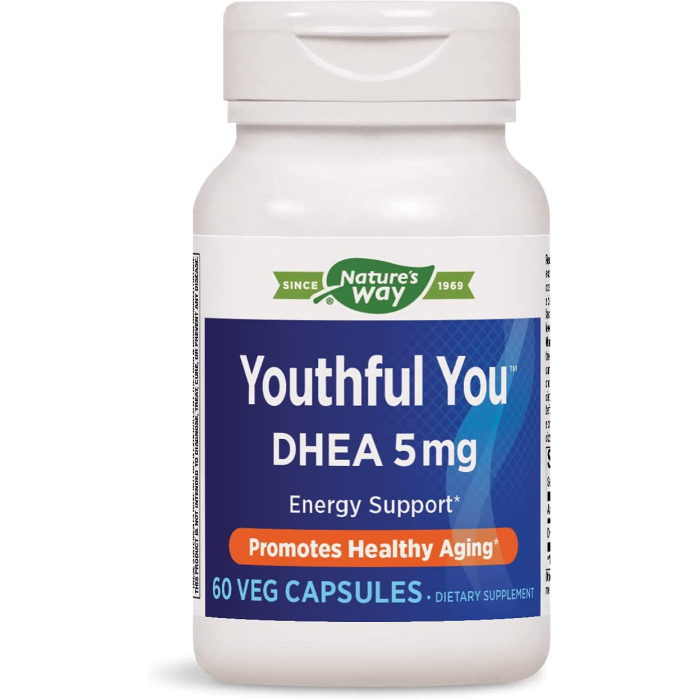 Nature's Way Youthful You DHEA 5 mg, 60 Vcapsules