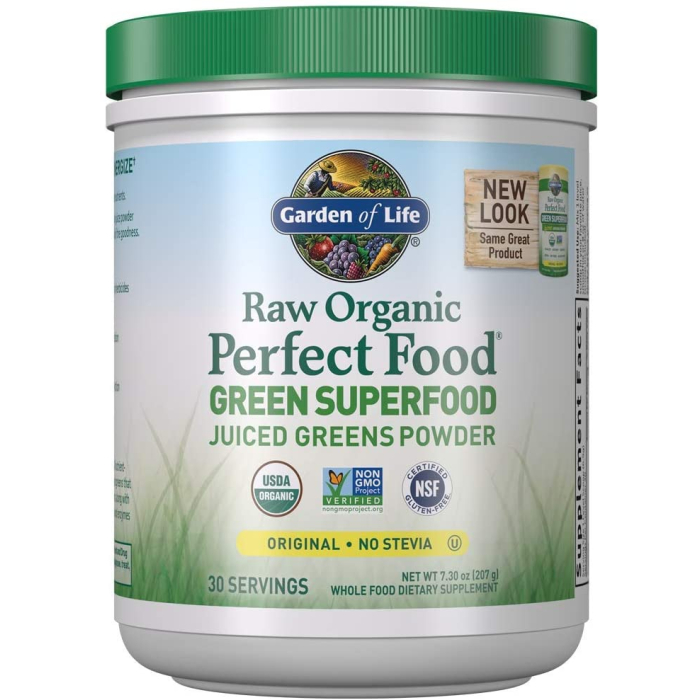 Garden of Life Raw Organic Perfect Food Green Superfood Powder, 7.4 oz.