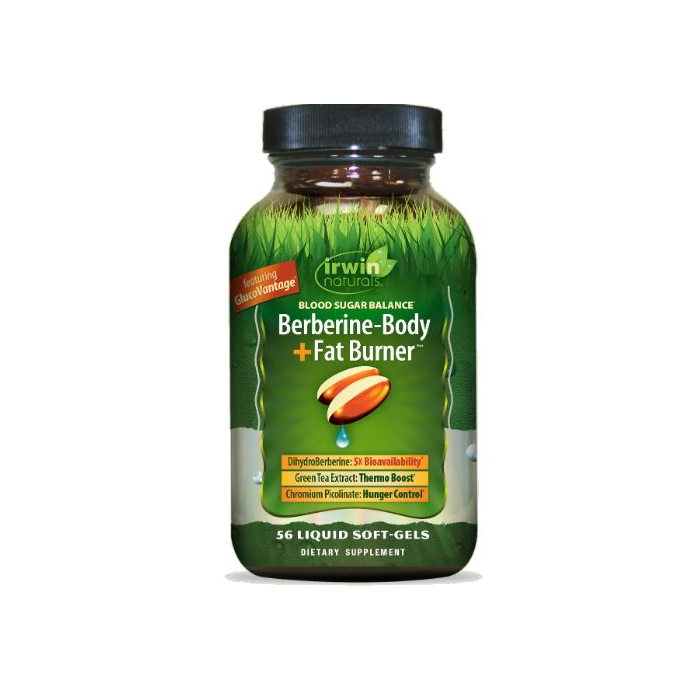 Irwin Naturals Blood Sugar Balance Berberine - Body + Fat Burner, 56 Softgels