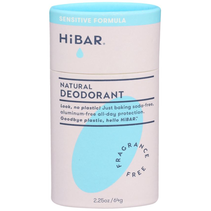 HiBAR Fragrance Free Deodorant, 2.25 oz.  