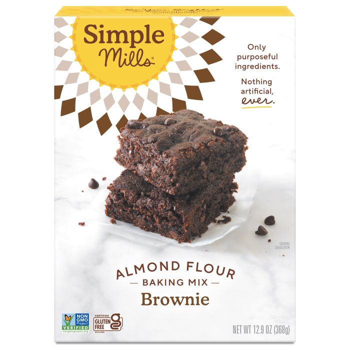 Simple Mills Gluten Free Brownie Mix, 12.9 oz.