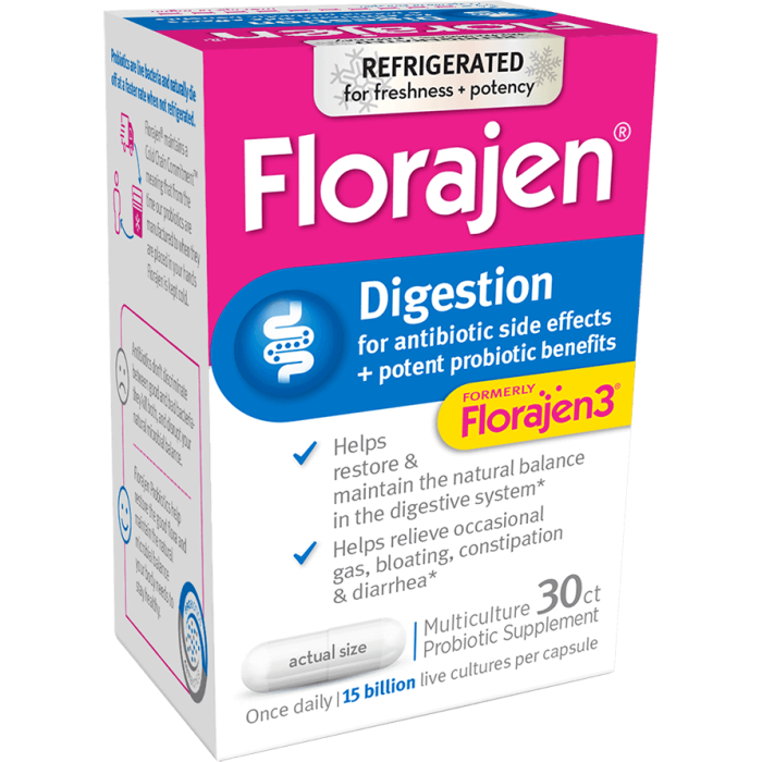 Florajen Digestion, 30 Capsules