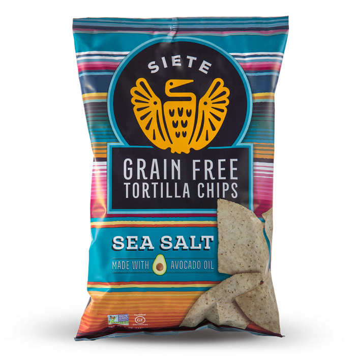 Siete Chips, Grain Free Tortilla Chips, Sea Salt Flavor, 5 oz.